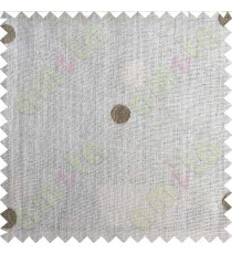 White Cotton Translucent with Brown Polka Dots Curtain Designs